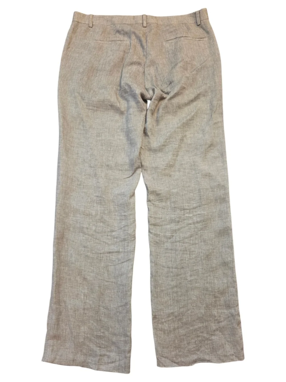 Ted Baker London 'Linobot' Linen Dress Pants Tan Beige Tailored Trousers -Sz 38R